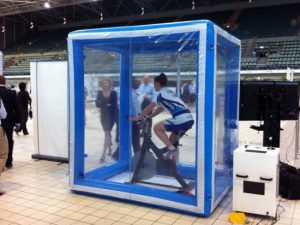 Tenda de simulação de treino em altitude